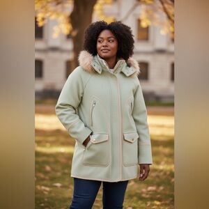 J. Crew Summit parka in Italian stadium-cloth wool Size 20 Plus Size